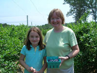 Blueberry Picking Birthday Party at Parlee Farms