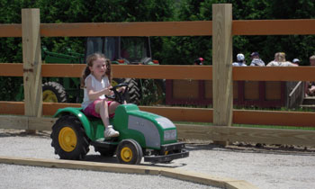 Future Farmer at Farmer Mark's Tractor Training Course at Parlee Farms